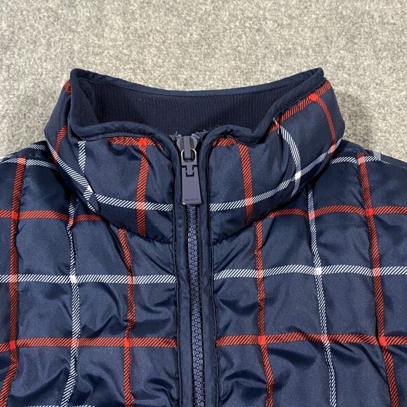Tommy Hilfiger Quilted Down Fill Plaid Puffer Vest Womens X-Large Blue Red White - Picture 6 of 16